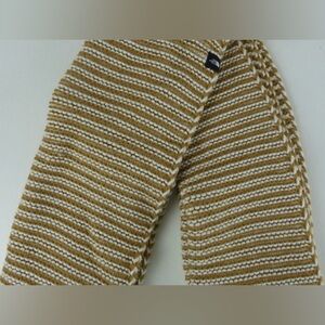 NWOT The North Face Infinity Purrl Stitch Twi Tone Knit Scarf Yellow/cream Onesz